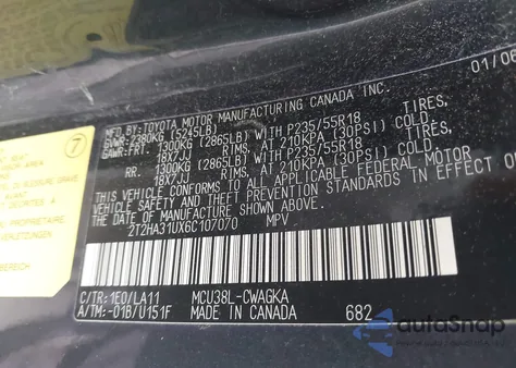 2006 Lexus Rx 330 from USA, damaged, VIN 2T2HA31UX6C107070